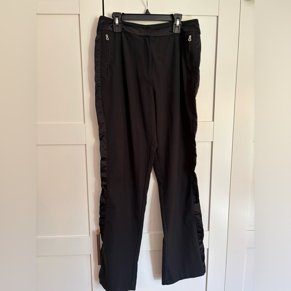 Tail athletic wear black golf pants with satin stripe size 6 - Picture 1 of 3